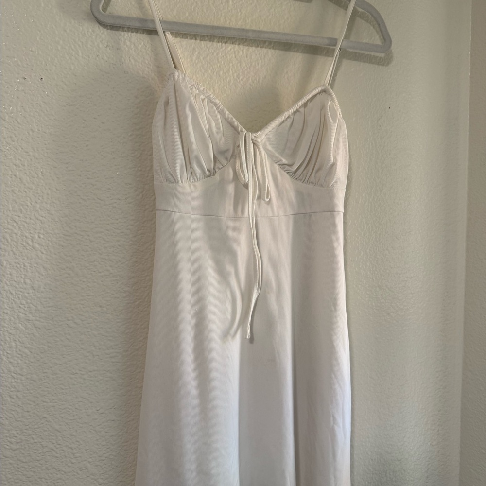 Elegant White Women's Dress